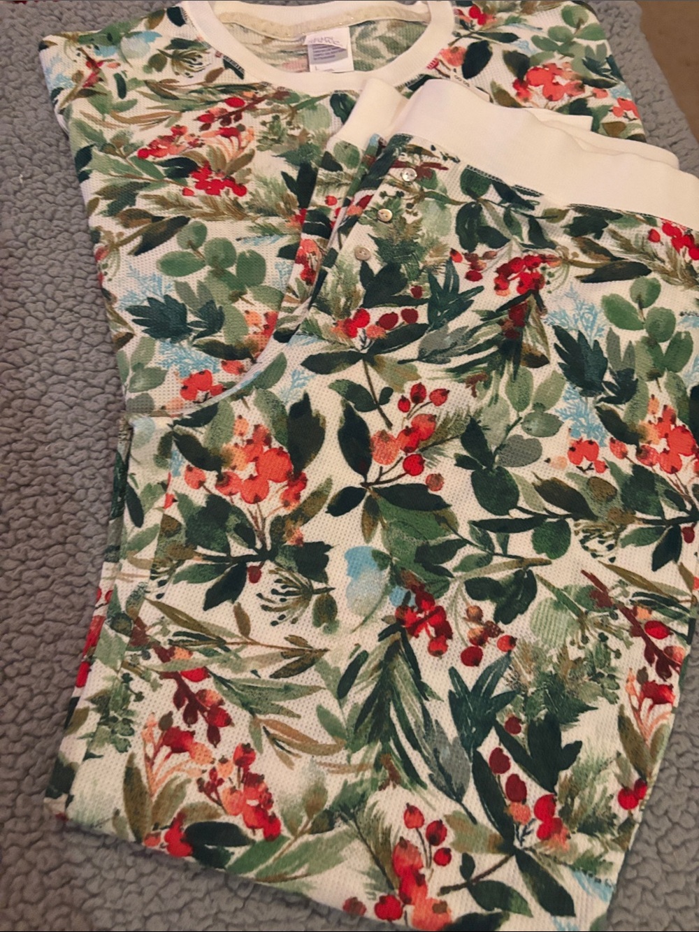 NWT stars above waffle knit pajama set